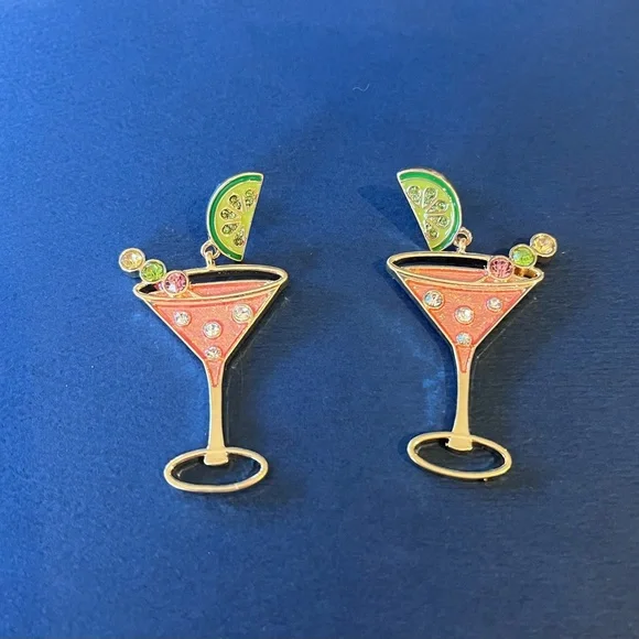 Big margarita earrings girls night party - Picture 4 of 5